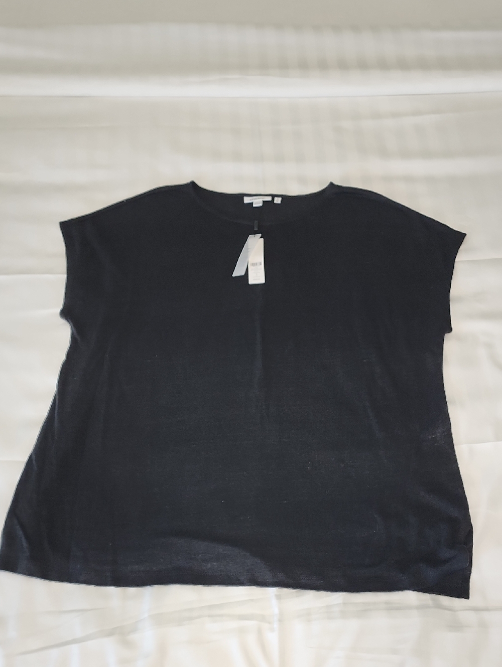 Chico's Black Women's Boxy Short-Sleeve Top